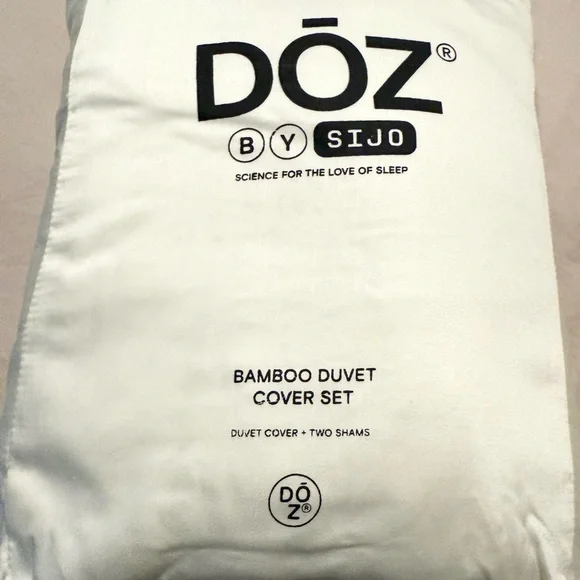 NWT Doz/Sijo Bamboo Full/Queen Duvet & Sham Set - Picture 5 of 6
